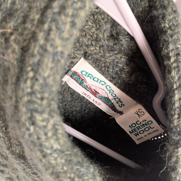 Aran Crafts Wool Sweater jacket - Picture 3 of 4